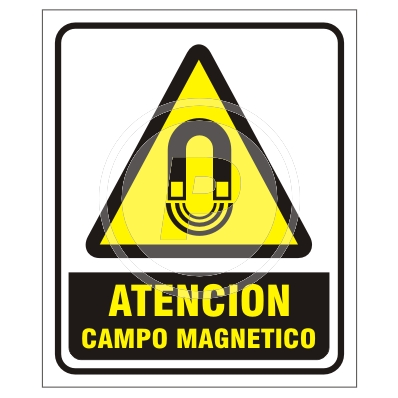 Cartel Atención Campo Magnético