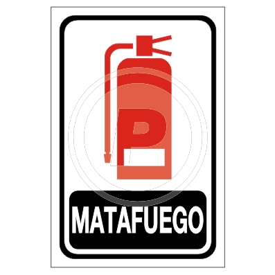 Cartel Matafuego Pictograma