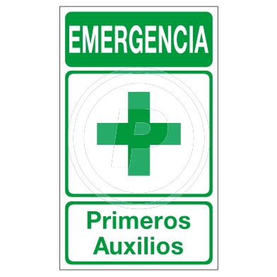 Cartel Emergencia Primeros Auxilios