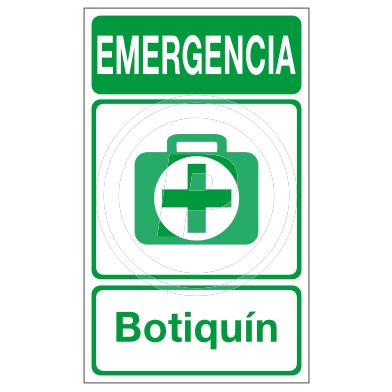 Cartel Emergencia Botiquin