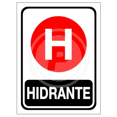 Cartel Hidrante