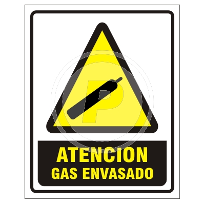 Cartel Atención Gas Envasado
